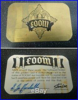 FOOM #1 (Stan Lee & J. Steranko) Club Membership ID Card, 6 FOOM Decals & Poster