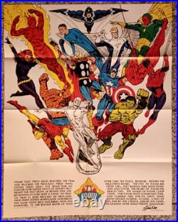 FOOM Membership Kit POSTER Marvelmania 1973 Jim Steranko art Near Mint Condition