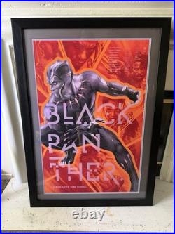 FRAMED Mondo BLACK PANTHER Martin Ansin Screen Print Marvel Movie Poster Wakanda