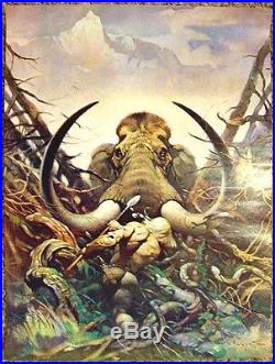 Frazetta Back To The Stone Age Poster Original & Autographed 1973