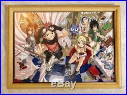 Fairy Tail Hiro Mashima Autograph Signed Poster Art Manga Anime Comic Japan Rare