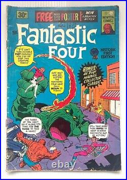 Fantastic Four #1 Newton Comics 1975 / Rare Key Australian Edition With Poster
