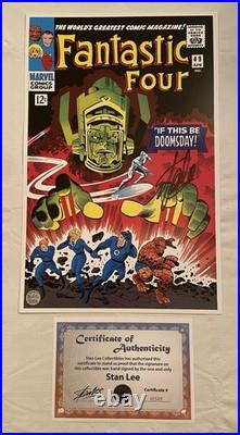 Fantastic Four #49 Litho Signed by Stan Lee w COA! Jack Kirby/Joe Sinnott Art