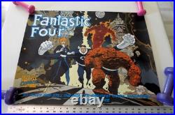 Fantastic Four plastic poster art by Mike Mignola 1991 MARVEL COMICS