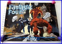 Fantastic Four plastic poster art by Mike Mignola 1991 MARVEL COMICS