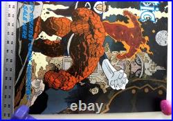 Fantastic Four plastic poster art by Mike Mignola 1991 MARVEL COMICS