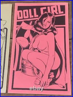 Fanzine Comic Book Art Bill Black Print Poster Vintage 1977 Fem Forever