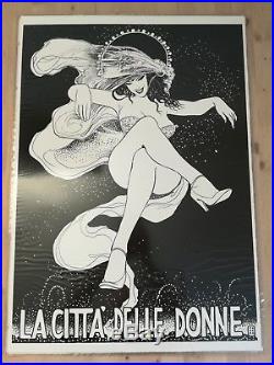 Fellini Set 5 Original Litho 20x27 Movie Poster Art By Milo Manara Dolce Vita