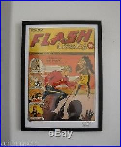 Flash Comic No. 1 Cover Print Hand Signed Sheldon Moldoff, Ltd Ed Artist Proof