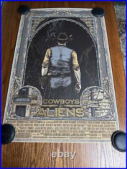 Florian Bertmer Cowboys & Aliens Limited Movie Poster Art Print BNG Mondo