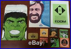 Foom #1 Complete Kit Envelope, Poster, Foom Card, Magazine, Stickers Marvelmania