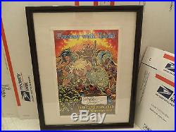 Framed Elfquest 1993 15th Anniversary Tour dual singed promo poster Ultra Rare