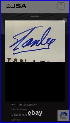 Framed Stan Lee Signed Fantastic 4 #1 Poster Marvel Comics