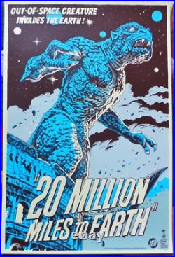 Francesco Francavilla ISH 20 Million Miles To Earth Variant Screen Print Poster