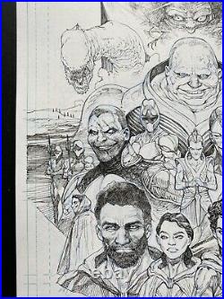 Frank Herbert Dune Poster Original Comic Art Sci Fi Paul Harmon 11x17