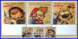 Franquin Trio collector d'affiches Spirou Marsupilami Gaston + Triptyque 180ex