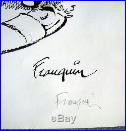 Gaston Arlequin Franquin Poster Signe Numerote Tl Superbe