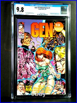 Gen 13 #1 CGC 9.8 1st Title Entirely Devoted to Gen 13 Pull out Poster Jim Lee