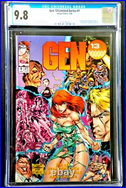 Gen 13 #1 CGC 9.8 1st Title Entirely Devoted to Gen 13 Pull out Poster Jim Lee