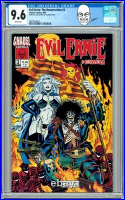 George Perez Personal Collection Copy CGC 9.6 Evil Ernie Resurrection 3 w Poster