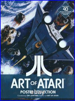 George Perez SIGNED Art of Atari Poster Collection Book / Portfolio with 40 Prints