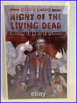 George Romero Signed NIGHT OF THE LIVING DEAD Hunger COMIC and POSTER zombie