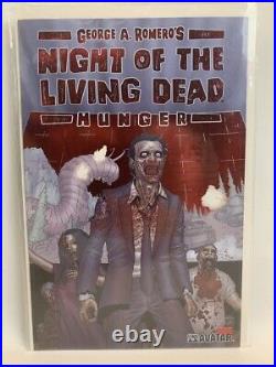 George Romero Signed NIGHT OF THE LIVING DEAD Hunger COMIC and POSTER zombie