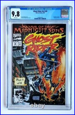 Ghost Rider #28 Cgc 9.8 1st Appearance Midnight Sons Includes Original Poster