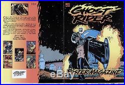 Ghost Rider Mark Texeira Poster Magazine Original Cover Proof Production Art Tex