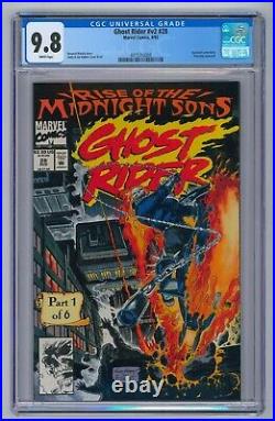 Ghost Rider Vol 2 # 28 CGC 9.8 1st Appearance Of Midnight Sons & Lilith w Poster