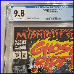 Ghost Rider v2 #28 CGC 9.8 1st App Midnight Sons Lilith Includes Inserts/Poster