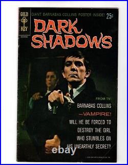 Gold Key Comics Dark Shadows Volume 1 Book #1 Mar 1969 Nice Mid Grade No Poster