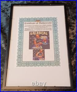Goldberg Signed Framed Autographed 11x17 Comic Book Art with Highspots COA WWE