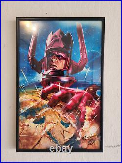 Greg Horn Signed Marvel Comics Galactus Poster Framed