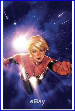 Grey Matter Art SIGNED Poster Captain Marvel 1 Variant by Adam Hughes CONFIRMED