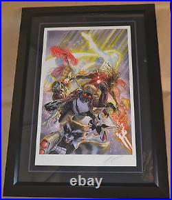 Guardians of the Galaxy Framed Movie Comic Poster Alex Ross 2017 LE Stout Gabz