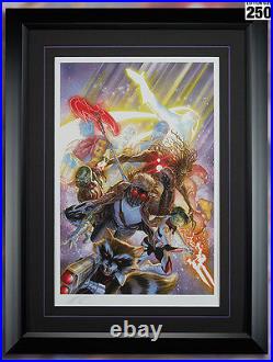 Guardians of the Galaxy Framed Movie Comic Poster Alex Ross 2017 LE Stout Gabz