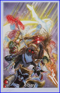 Guardians of the Galaxy Framed Movie Comic Poster Alex Ross 2017 LE Stout Gabz