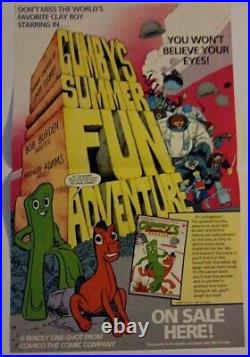 Gumby poster Comico Claymation TV cartoon comic book pin-up vintage unhung 11X17