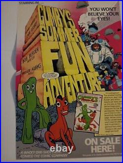 Gumby poster Comico Claymation TV cartoon comic book pin-up vintage unhung 11X17