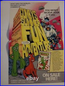 Gumby poster Comico Claymation TV cartoon comic book pin-up vintage unhung 11X17