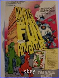 Gumby poster Comico Claymation TV cartoon comic book pin-up vintage unhung 11X17