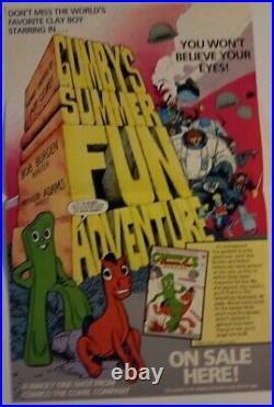 Gumby poster Comico Claymation TV cartoon comic book pin-up vintage unhung 11X17