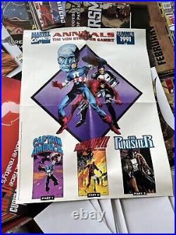 HUGE Comic Book Store Promo Poster Lot Image, Marvel, DC, Etc TWD Cap Hulk