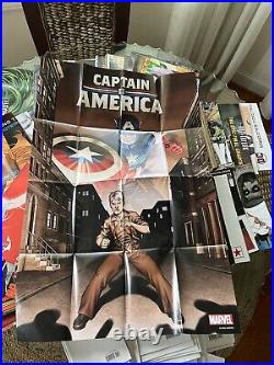 HUGE Comic Book Store Promo Poster Lot Image, Marvel, DC, Etc TWD Cap Hulk