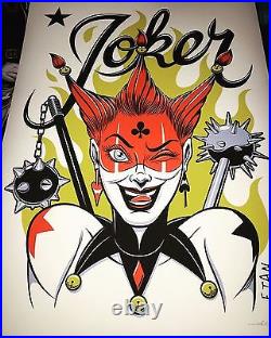 Harley Quinn Joker Poster 18x24 Limited Edition Eric Tan DC Comics Not Mondo