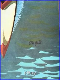 Hawaii Vintage Poster- 1960 Stan Galli (original) D E S I R E A B L E