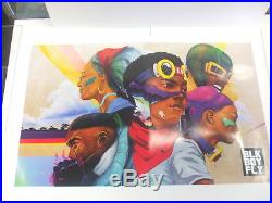Hebru Brantley Comic Blk Boy Fly Issue 1 & Blk Boy Fly Poster NYCC Toy Tokyo Exl