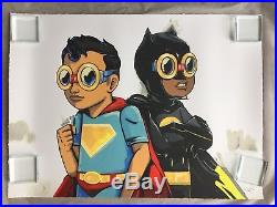 Hebru Brantley Superman Batman Martha's Boys Print New York Comic Con Exclusive