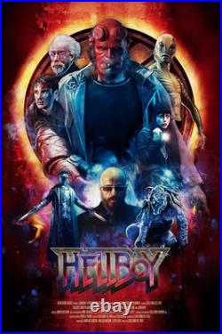 Hellboy 24x36 by Rich Davies Movie Poster Ltd Edition x/250 Mondo Print Art MINT